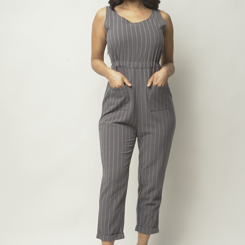 Casual Tie back Jumpsuit